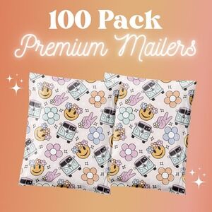 Groovy Hippie Poly Mailers 10x13 Inch 100 Pack Shipping Supplies Volkswagen